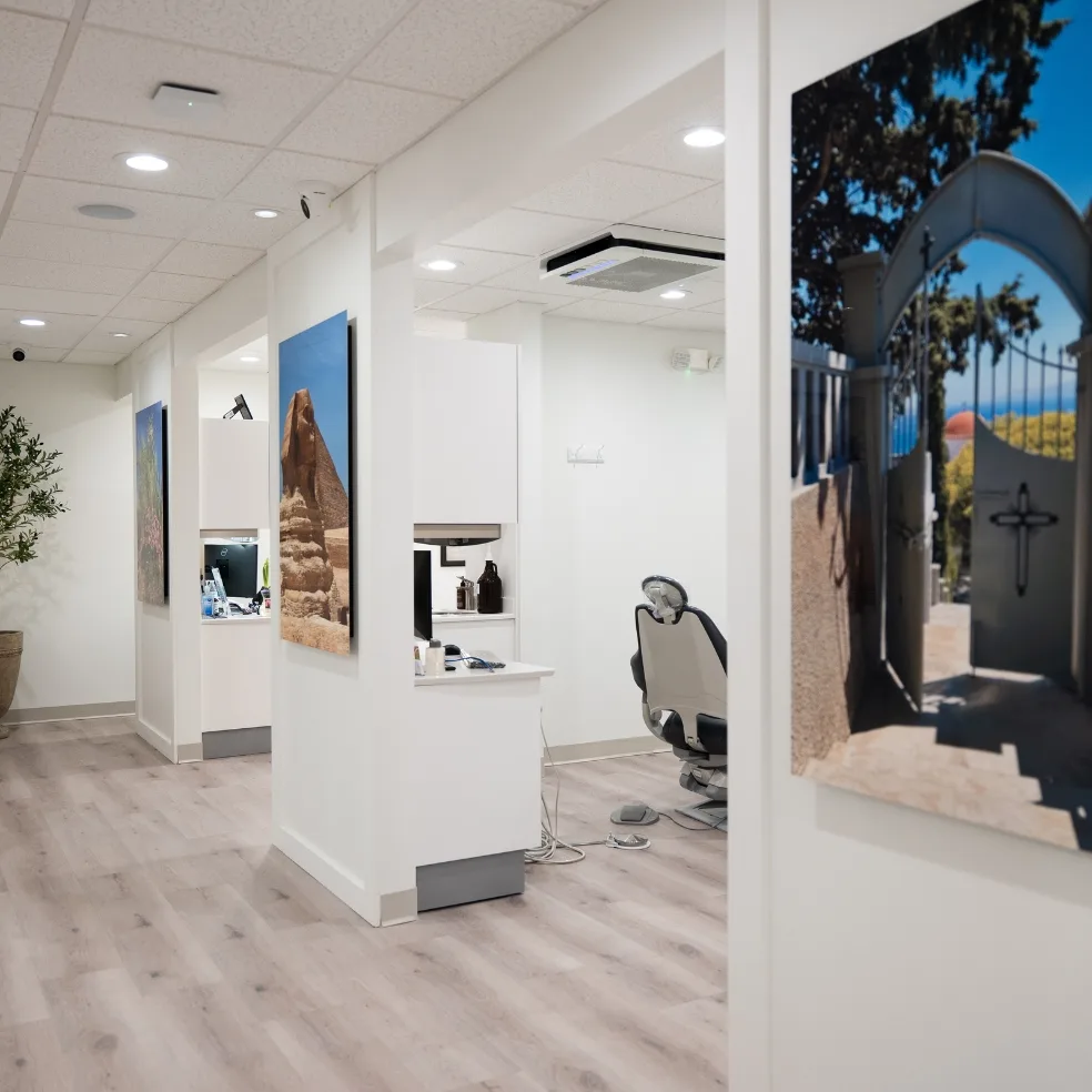 Interior of the Dr. Nick's White & Healthy dental office in South Tampa